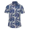 Cross-border factory Direct sales 2025 new men's casual 3D digital printed short-sleeved shirts, men's Hawaiian shirts Item Picture